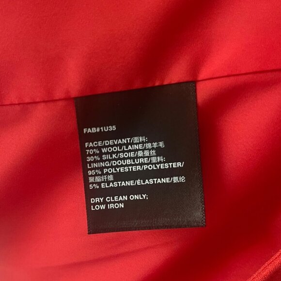 NWT Lafayette 148 New York Single Button Drop Wool & Silk-Blend Blazer, Coral, S - Picture 10 of 12